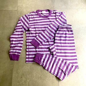Hanna Andersson Purple Stripe Women Pajamas Small